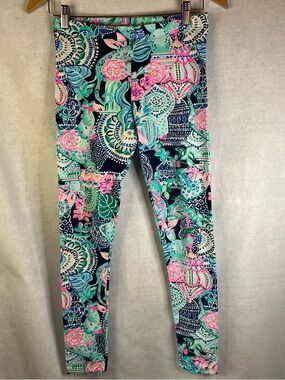 Lilly Pulitzer Girls Cotton Leggings XL (12-14) NWOT